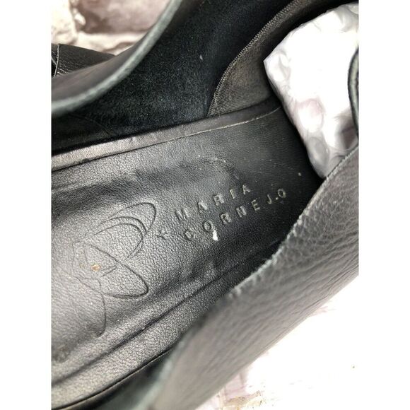 Zero+Maria Cornejo Black Leather Peep Toe Loafer Flats Women’s Sz 39EU/8.5M US - Picture 9 of 16